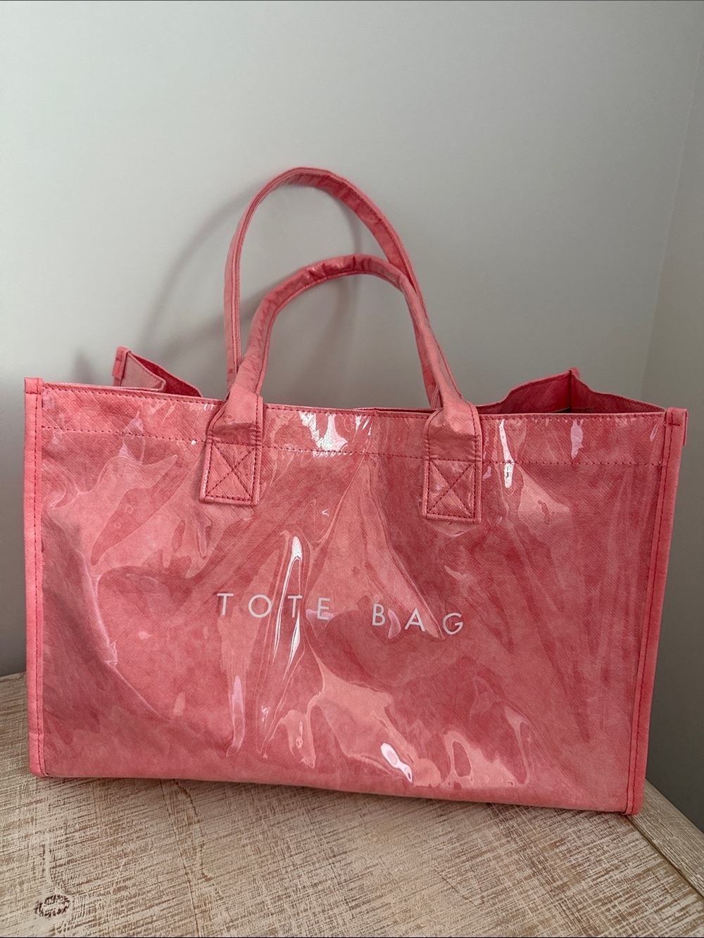 Coral Pink Tote Bag - Stylish Everyday Carry
